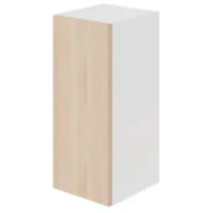 Meuble haut de cuisine avec 1 porte GoodHome Chia effet chêne clair et... pas cher