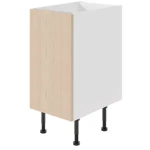 Meuble bas de cuisine avec 1 porte GoodHome Chia effet chêne clair et ... pas cher