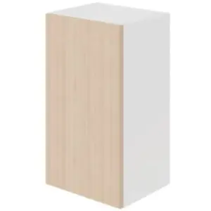 Meuble haut de cuisine avec 1 porte GoodHome Chia effet chêne clair et... pas cher