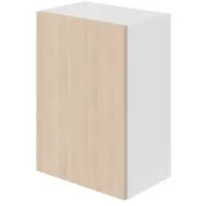 Meuble haut de cuisine avec 1 porte GoodHome Chia effet chêne clair et... pas cher