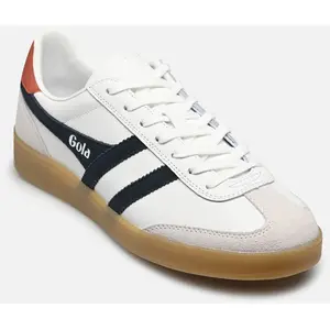 Comparateur de prix : Gola Baskets en cuir Viper pour homme, Blanc/bleu marine/rouille/gomme, 46 EU