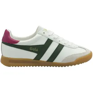 Gola Ténis Gola Femme - Torpedo En Cuir, Blanc Et Vert - 36 pas cher