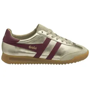 Gola - Tenez Torpedo Glimmer En Cuir Doré Et Corail Femme - 38 pas cher