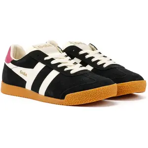 Comparateur de prix : Gola Femme Elan Baskets décontractées, Noir et Blanc cassé, Fuchsia, 37 EU