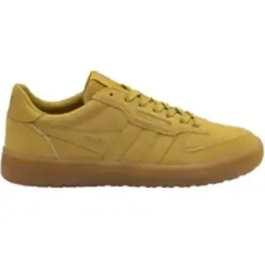 Gola Chaussures Femme Hawk - Baskets En Daim, Jaune Moutarde - 40 pas cher