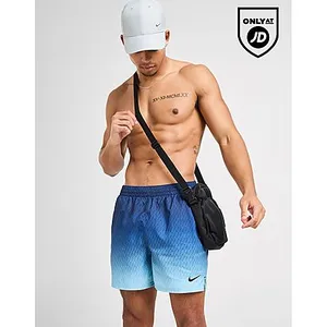 Nike Short de bain Imprimé - Blue, Blue S pas cher