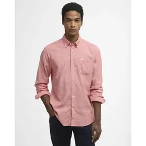 Barbour - Nelson Tailored Shirt - Chemise homme Red - 3XL pas cher