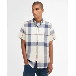 Barbour - Douglas S/S Tailored Shirt - Chemise homme Oban Mist Tartan ... pas cher