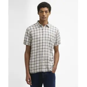 Barbour - Midfield Tartan Summer Fit Shirt - Chemise homme Oban Mist Tartan - L pas cher