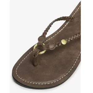 Superdry Tongs Faux Leather Braided pas cher