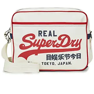 Sac femme Superdry Retro Alumni Messenger Blanc TU W9110431A-34C pas cher