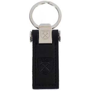 West Ham United FC Leather Keyring One Size noirVendu parspartoo