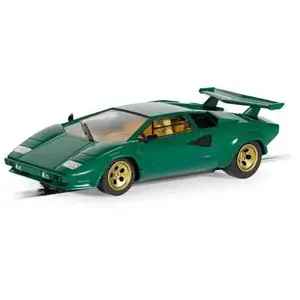 Comparateur de prix : Scalextric C4500 Slot Car Racing Lamborghini Countach - Vert