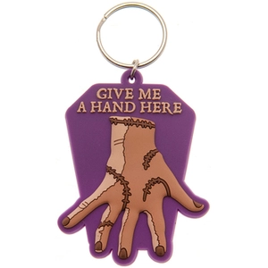 Wednesday Give Me A Hand Thing Keyring One Size violet/marron pas cher
