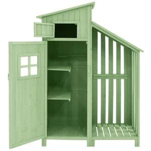 MODERNLUXE Abri de jardin en bois de sapin - remise à outils avec 2 ét... pas cher