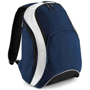 Bagbase - Sac à dos TEAMWEAR (Bleu marine / Blanc) TU pas cher