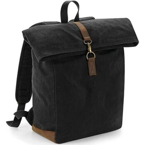 Quadra Heritage Leather Accents Backpack One Size noir