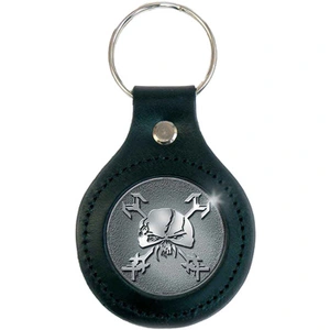 Iron Maiden Final Frontier Icon Leather Keyring One Size argenté/noir pas cher