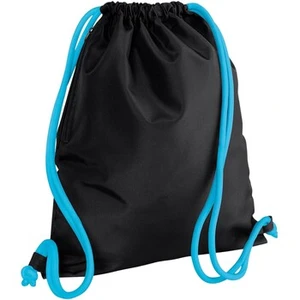 Bagbase - Sac à cordon ICON (Noir / Bleu surf) TUVendu parspartoo