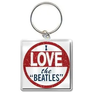 The Beatles - Porte-clés LOVE - Taille unique (Rouge / Bleu) TU pas cher