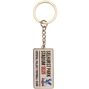 Crystal Palace FC Street Sign Embossed Keyring One Size argenté pas cher