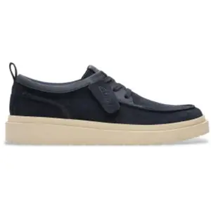 Clarks Homme Polden MOC Derby, Navy Suede, 41 EU pas cher