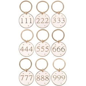 Something Different Angel Number Keyring (Pack of 9) One Size pas cher