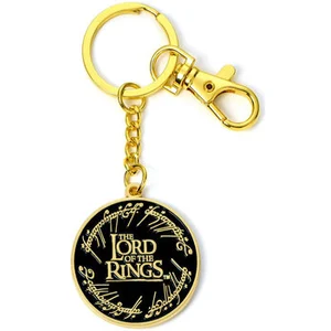 The Lord Of The Rings Charm Logo Keyring One Size or/noir pas cher