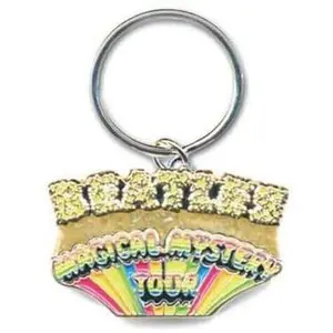 The Beatles Magical Mystery Tour Enamelled Keyring One Size noir pas cher