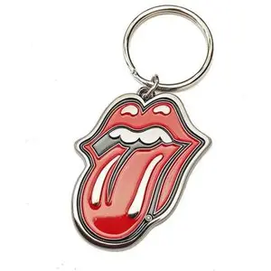 The Rolling Stones Classic Logo Keyring One Size rouge/blanc pas cher