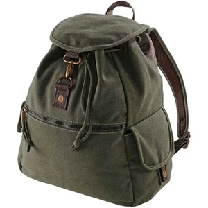 Quadra Vintage Canvas Backpack One Size vert brillant