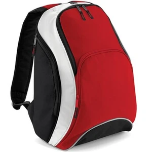 Bagbase - Sac à dos TEAMWEAR (Rouge classique / Noir / Blanc) TU pas cher