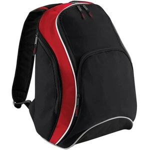 Bagbase - Sac à dos TEAMWEAR (Noir / Rouge classique / Blanc) TU pas cher