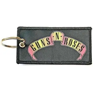 Guns N Roses Double Sided Patch Logo Keyring One Size pas cher