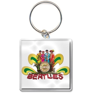 The Beatles Sgt Pepper Naked Photo Print Keyring One Size noir pas cher