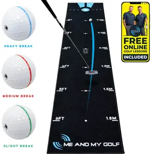 Me and My Golf The Breaking Ball Tapis de Golf Noir 3,4 mVendu parall4golf