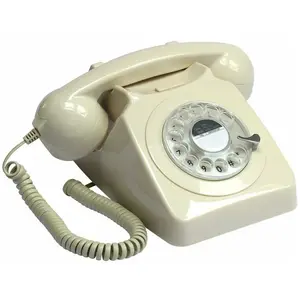 GPO Retro Téléphone analogique GPO 746 ROTARY GPO RETRO IVORY pas cher