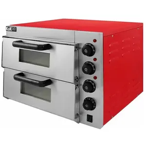 Comparateur de prix : Four à Pizza Electrique Professionnel KuKoo de 40cm, Double Chambre