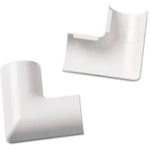 Comparateur de prix : Caches câbles D-Line Lot de 2 coudes droit pour Trunk 30/15