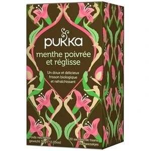 Comparateur de prix : PUKKA - Infusion menthe et réglisse 20 sachets infuseurs de 1.5g