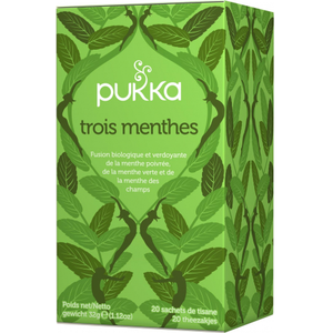 Comparateur de prix : Pukka Tisane Ayurvédique Trois Menthes 20 sachets