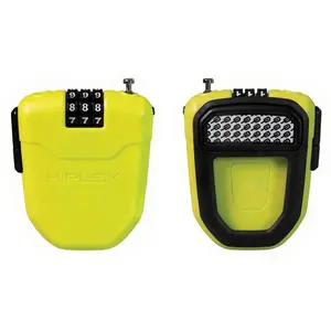 HIPLOCK Cadenas à combinaison Hiplok FX avec câble enroulable 1m, Jaune pas cher