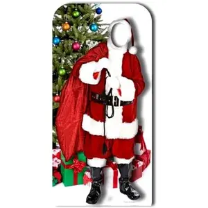 Figurine Géante ''Père Noël'' Avec Sapin pas cher