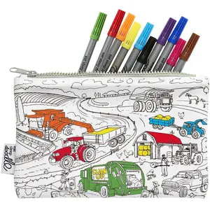 Eatsleepdoodle Trousse à colorier lavable et réutilisable Roues en rou... pas cher