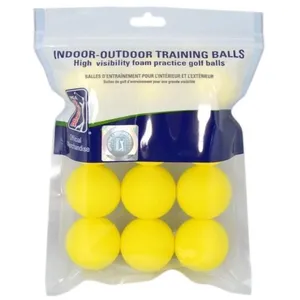 Links Choice 12 Balles De Golf En Mousse JauneVendu parall4golf