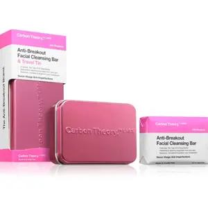 Carbon Theory Anti-Breakout Facial Cleansing Bar savon nettoyant visage anti-imperfections de la peau à tendance acnéique 80 g pas cher
