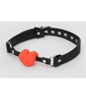 Bondage Boutique Bâillon Boule Coeur Rouge