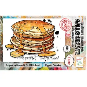 AALL & CREATE Tampon transparent #1142 Flippin' pancakesVendu parscrapmalin