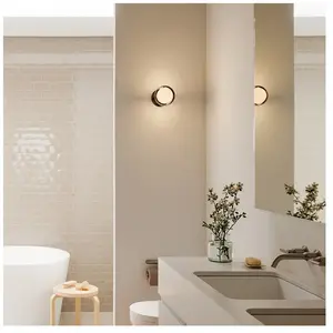 Petite applique murale en aluminium gris fumé Loop - Tala