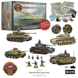 Comparateur de prix : Jeu de figurine Achtung Panzer! German Army Tank Force  - Warlord Games Extension de jeux de figurines  - WG-482010005 